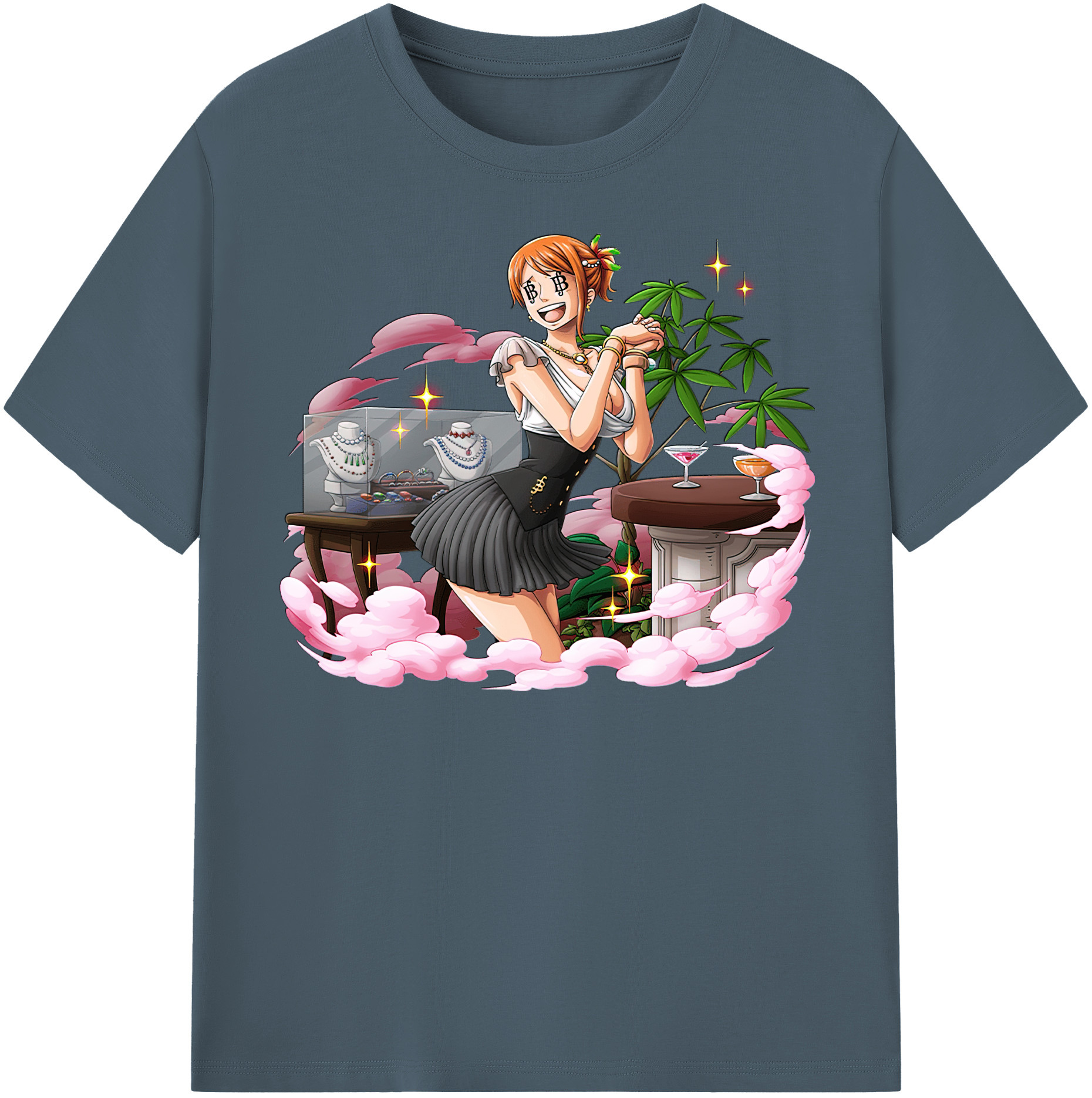 ワンピース ナミ ONE PIECE Nami 綿100％半袖Tシャツ（フロントプリント）